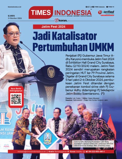 Edisi Kamis, 3 Oktober 2024: E-Koran, Bacaan Positif Masyarakat 5.0
