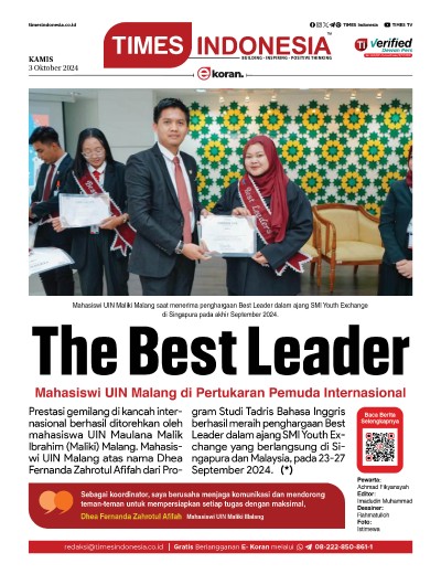 Edisi Kamis, 3 Oktober 2024: E-Koran, Bacaan Positif Masyarakat 5.0