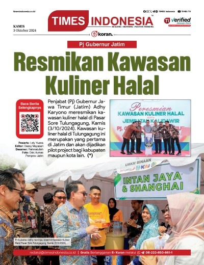 Edisi Kamis, 3 Oktober 2024: E-Koran, Bacaan Positif Masyarakat 5.0