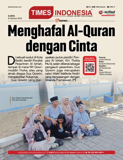 Edisi Kamis, 3 Oktober 2024: E-Koran, Bacaan Positif Masyarakat 5.0