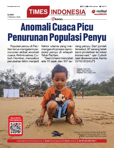 Edisi Kamis, 3 Oktober 2024: E-Koran, Bacaan Positif Masyarakat 5.0
