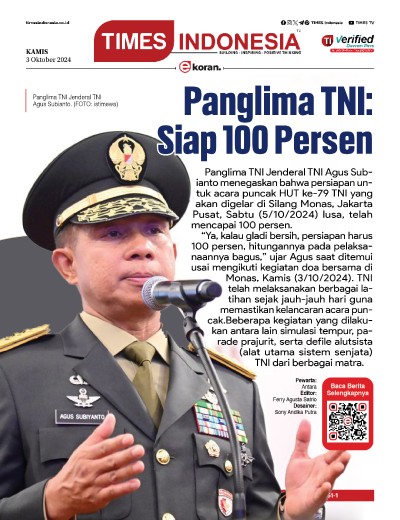 Edisi Kamis, 3 Oktober 2024: E-Koran, Bacaan Positif Masyarakat 5.0
