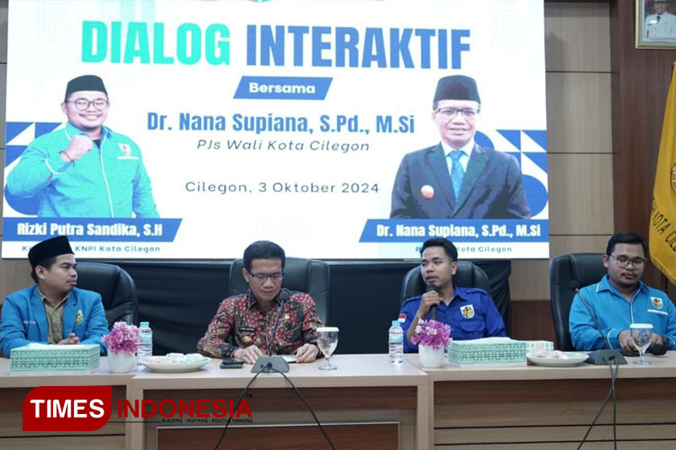 Gelar Dialog Interaktif, KNPI Cilegon Siap Kalaborasi Program dengan Pjs Walikota