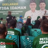 Relawan "Petiga Idaman" Deklarasikan Dukungan untuk Ivan Dicksan-Dede Muharam