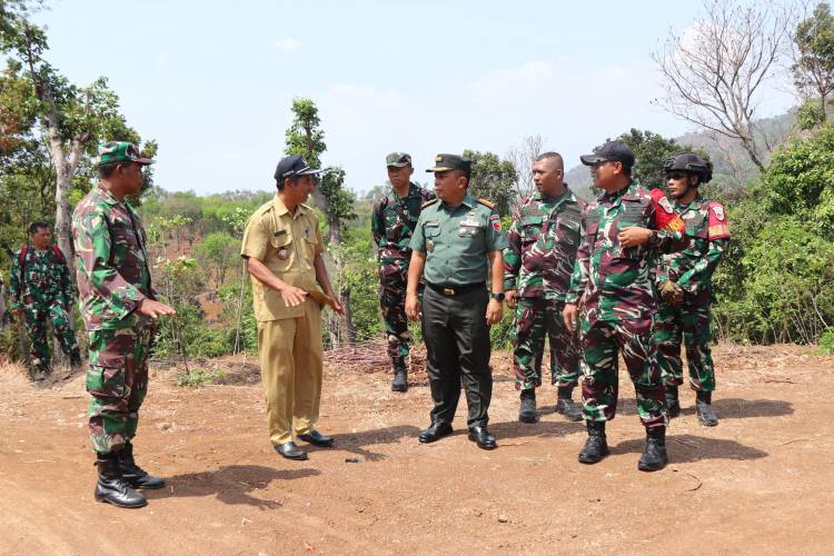 Danrem 082 CPYJ Cek Kesiapan dan Progres Pengerjaan TMMD ke-122 di Kabupaten Kediri