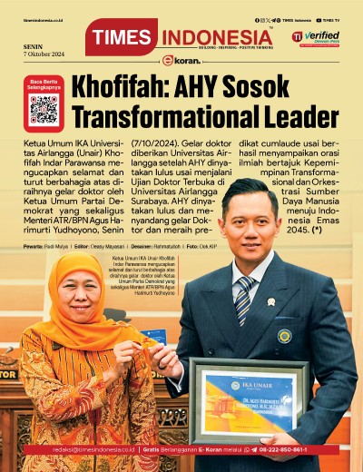 Edisi Senin, 7 Oktober 2024: E-Koran, Bacaan Positif Masyarakat 5.0