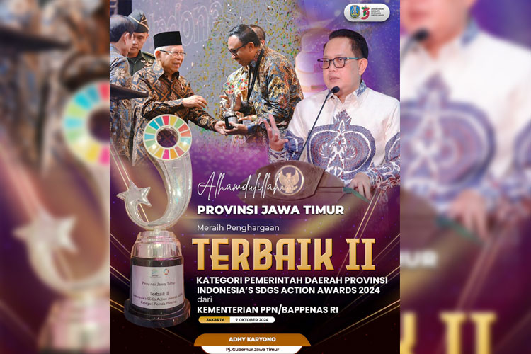 Pemprov Jatim Raih Peringkat Terbaik Kedua SDGs Action Awards 2024 