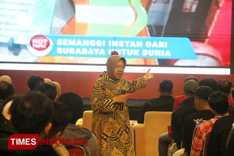 Berbagi Inspirasi, Cagub Jatim Risma Tumbuhkan Optimisme Pemuda Kediri