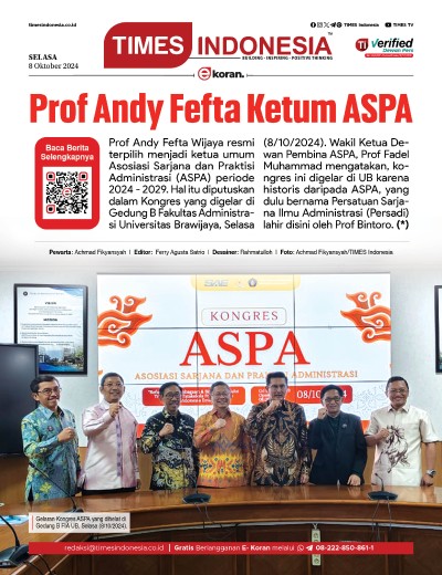 	Edisi Selasa, 8 Oktober 2024: E-Koran, Bacaan Positif Masyarakat 5.0