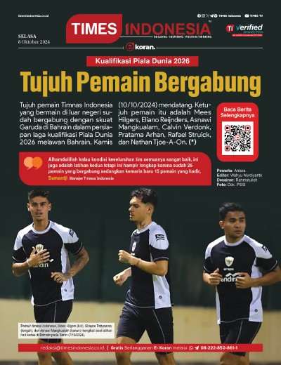 	Edisi Selasa, 8 Oktober 2024: E-Koran, Bacaan Positif Masyarakat 5.0