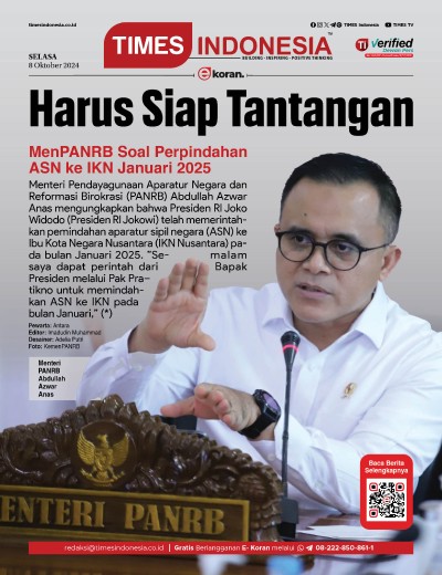 	Edisi Selasa, 8 Oktober 2024: E-Koran, Bacaan Positif Masyarakat 5.0