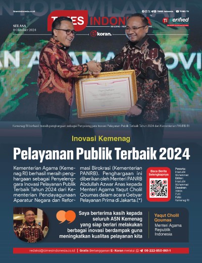 	Edisi Selasa, 8 Oktober 2024: E-Koran, Bacaan Positif Masyarakat 5.0