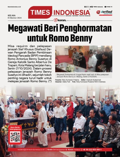 	Edisi Selasa, 8 Oktober 2024: E-Koran, Bacaan Positif Masyarakat 5.0