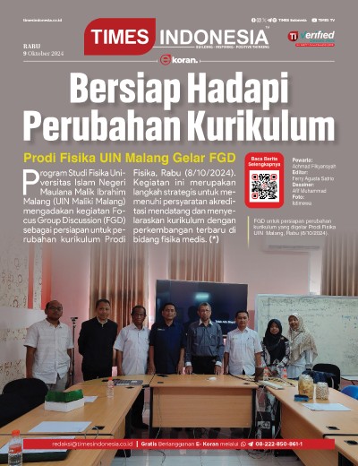Edisi Rabu, 9 Oktober 2024: E-Koran, Bacaan Positif Masyarakat 5.0
