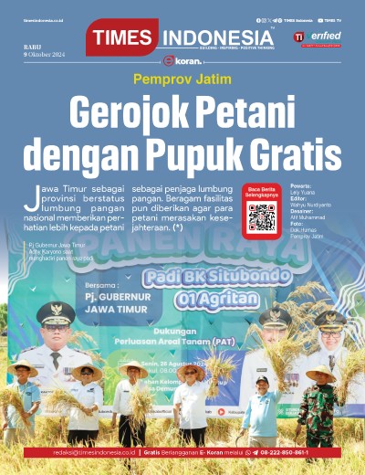 Edisi Rabu, 9 Oktober 2024: E-Koran, Bacaan Positif Masyarakat 5.0