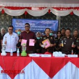 Kejari Kabupaten Malang Musnahkan Barang Bukti 40 Perkara Kejahatan