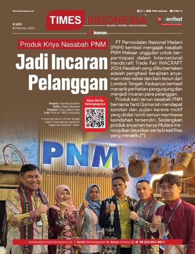 Edisi Rabu, 9 Oktober 2024: E-Koran, Bacaan Positif Masyarakat 5.0