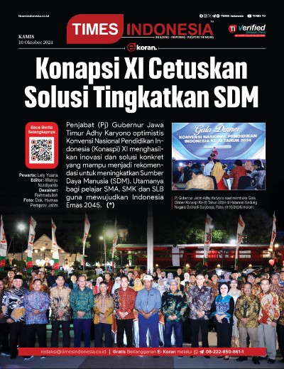 Edisi Kamis, 10 Oktober 2024: E-Koran, Bacaan Positif Masyarakat 5.0