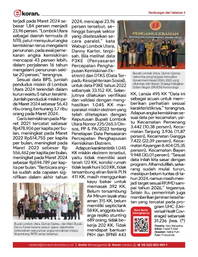 	Edisi Kamis, 10 Oktober 2024: E-Koran, Bacaan Positif Masyarakat 5.0