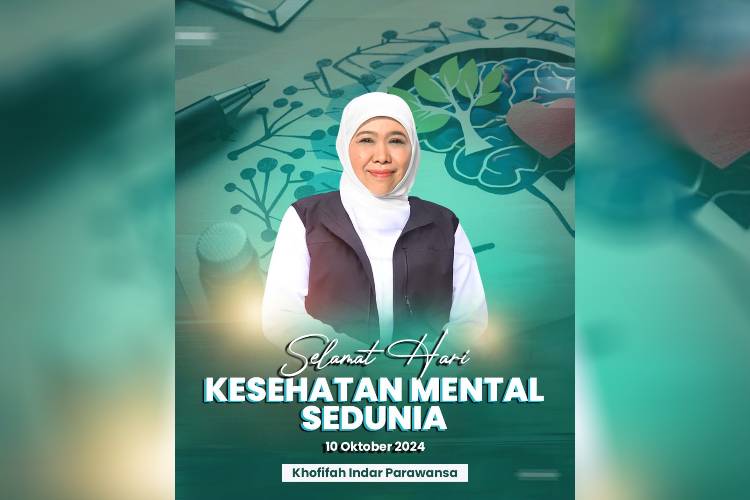 Hari Kesehatan Mental, Khofifah Ajak Masyarakat Tingkatkan Mitigasi, Empati dan Kepedulian Terhadap Sesama