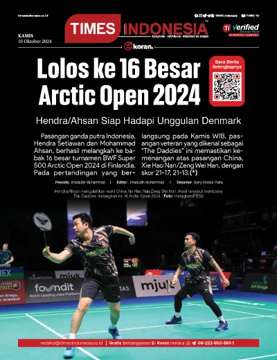 Edisi Kamis, 10 Oktober 2024: E-Koran, Bacaan Positif Masyarakat 5.0