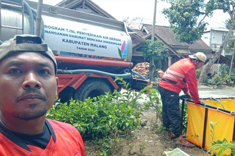 Atasi Kekeringan Malang Selatan, BPBD Kabupaten Malang Distribusi Air 1,2 Juta Liter 