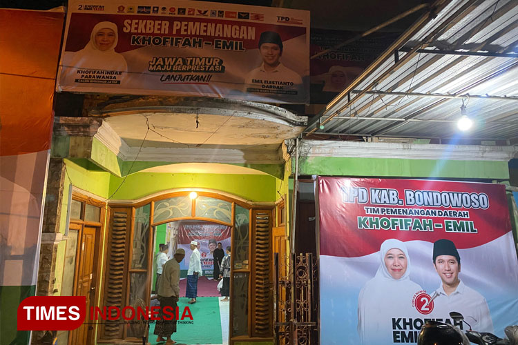 Selamatan Posko Pemenangan Khofifah-Emil di Bondowoso Dihadiri Puluhan Ulama