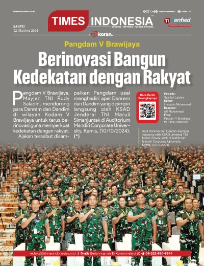 Edisi Sabtu, 12 Oktober 2024: E-Koran, Bacaan Positif Masyarakat 5.0