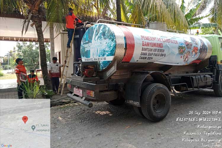 Pemkab Banyuwangi Terus Distribusikan Air Bersih di Tengah Musim Kemarau Panjang