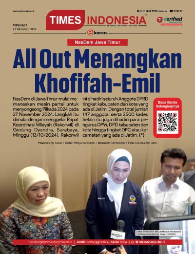 Edisi Minggu, 13 Oktober 2024: E-Koran, Bacaan Positif Masyarakat 5.0