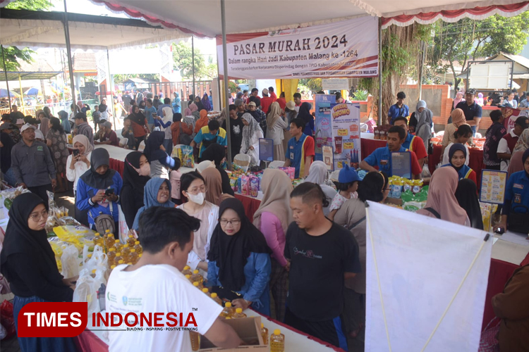 Kendalikan Inflasi Daerah, Pemkab Malang Gelar Pasar Murah di Kalirejo Lawang