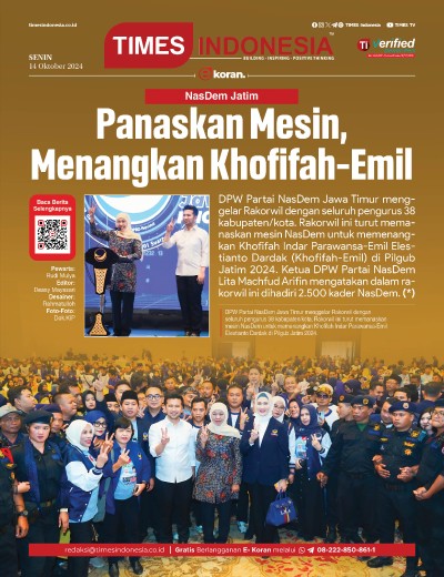 Edisi Senin, 14 Oktober 2024: E-Koran, Bacaan Positif Masyarakat 5.0