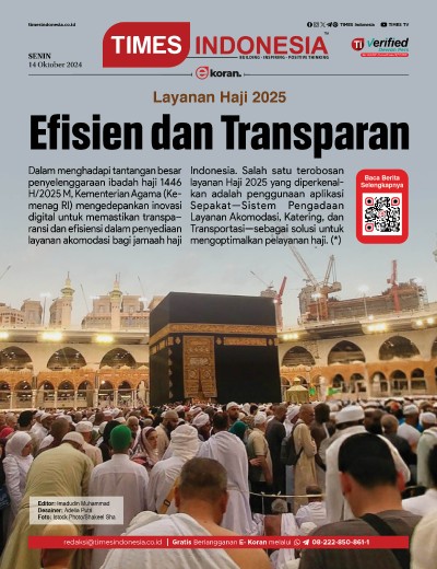 Edisi Senin, 14 Oktober 2024: E-Koran, Bacaan Positif Masyarakat 5.0