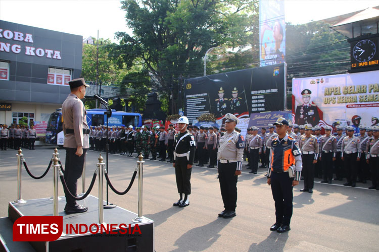 Polresta Malang Kota Siap Tindak Simpatisan Paslon Saat Langgar Lalin