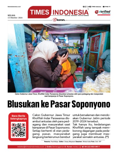 Edisi Selasa, 15 Oktober 2024: E-Koran, Bacaan Positif Masyarakat 5.0