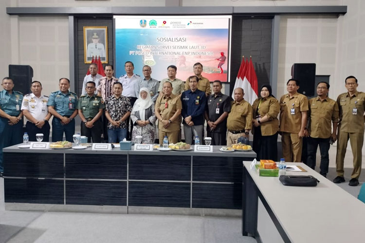 Dinas ESDM Jatim dan PT Posco International ENP Sosialisasi Survei Seimik Laut 3D