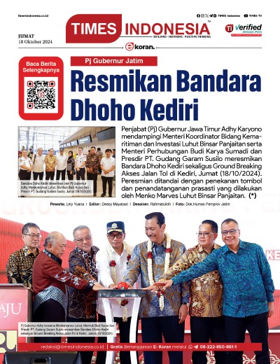 Edisi Jumat, 18 Oktober 2024: E-Koran, Bacaan Positif Masyarakat 5.0