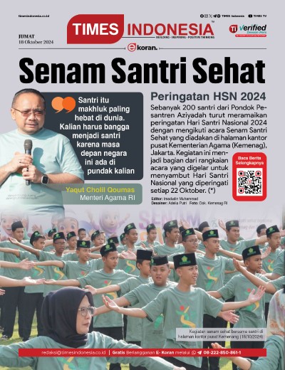Edisi Jumat, 18 Oktober 2024: E-Koran, Bacaan Positif Masyarakat 5.0