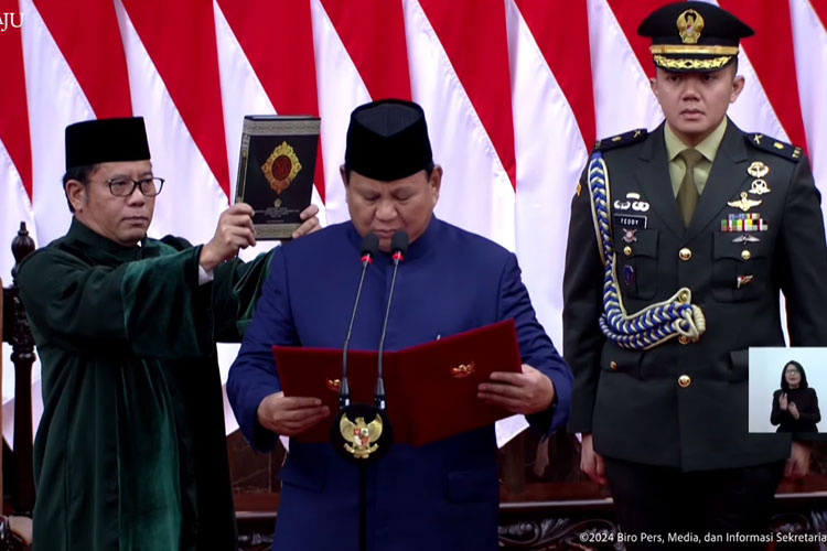 Ucapkan Sumpah Jabatan, SAH! Prabowo - Gibran Presiden dan Wakil Presiden Periode 2024-2029