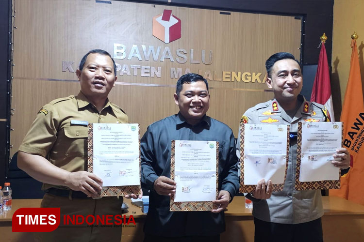 Perkuat Pengawasan Pilkada 2024, Bawaslu Majalengka Gandeng Polres dan Diskominfo