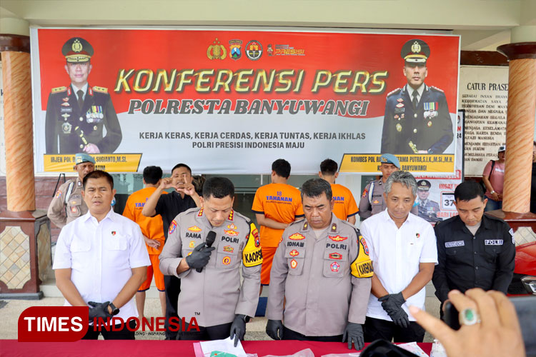 Jaringan Narkoba Madura Dibekuk Polresta Banyuwangi, Sabu 1,1 Kilogram Diamankan