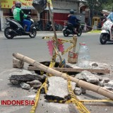 Lagi, Aspal di Jalan Muharto Kota Malang Ambles di Titik Berbeda