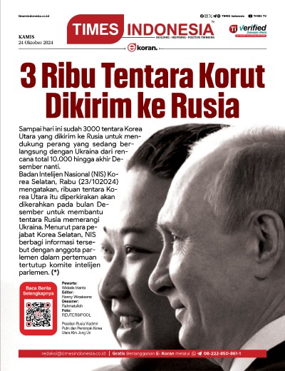 Edisi Kamis, 24 Oktober 2024: E-Koran, Bacaan Positif Masyarakat 5.0