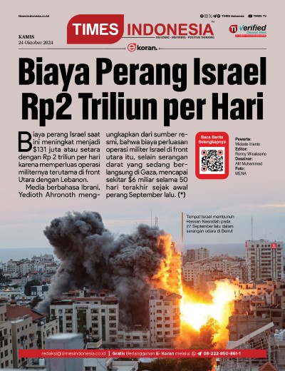 Edisi Kamis, 24 Oktober 2024: E-Koran, Bacaan Positif Masyarakat 5.0