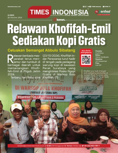 Edisi Kamis, 24 Oktober 2024: E-Koran, Bacaan Positif Masyarakat 5.0