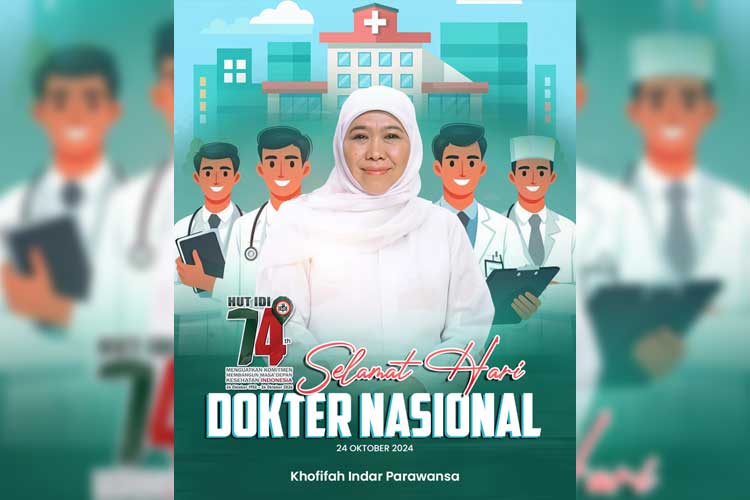 Hari Dokter Nasional, Khofifah Tegaskan Refleksi Wujudkan Cita-Cita Kesehatan untuk Semua