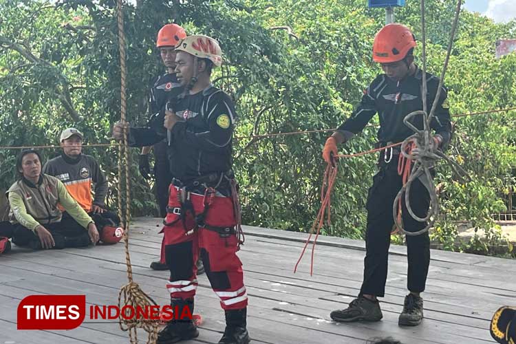 Latihan Bersama di Agro Blimbing, BPBD Kota Blitar Tingkatkan Kapasitas Penanggulangan Bencana