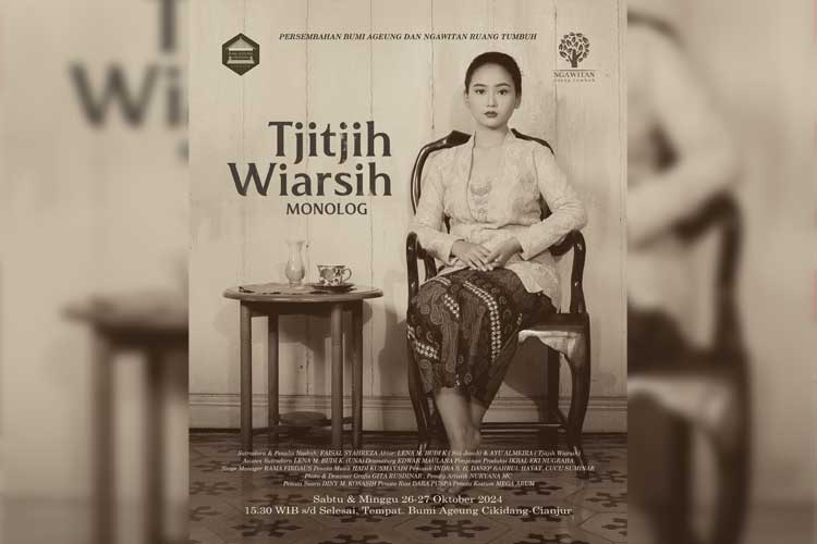 Monolog Tjitjih Wiarsih Suguhkan Kisah Pejuang Wanita Cianjur Masa Lalu