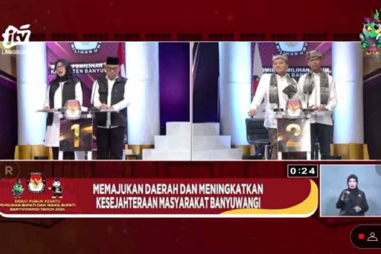 Fakta Menarik Debat Pilkada Banyuwangi antara Ipuk-Mujiono dan Ali-Ali