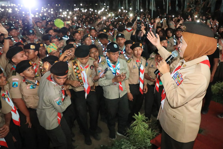 Hari Sumpah Pemuda, Khofifah Serukan Pemuda Berperan Aktif Jaga Kualitas Demokrasi